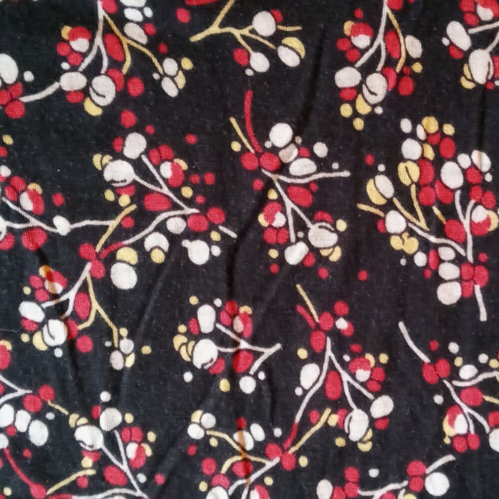 RARE Ric Rac Women's L Unique Berries Design Crochet Trim Flutter Sleeve Tunic - Picture 12 of 13